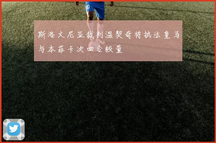 斯洛文尼亚裁判温契奇将执法皇马与本菲卡次回合较量